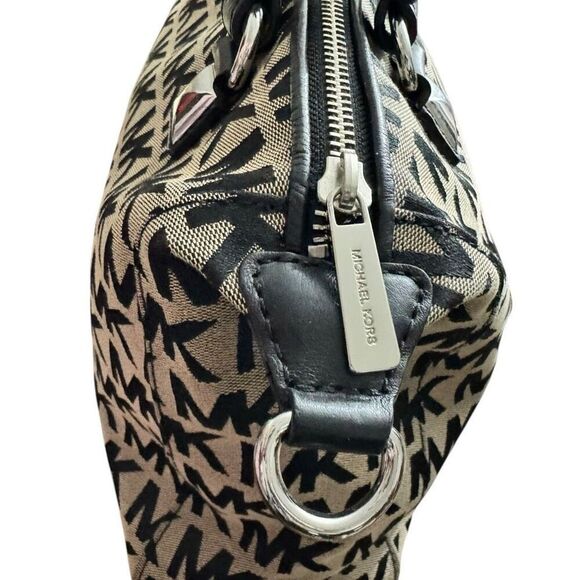 Michael Kors Authenticated Calista Signature Zip-Top Canvas Satchel.Bag - Picture 5 of 12